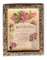 72240 Birth Certificate with Roses